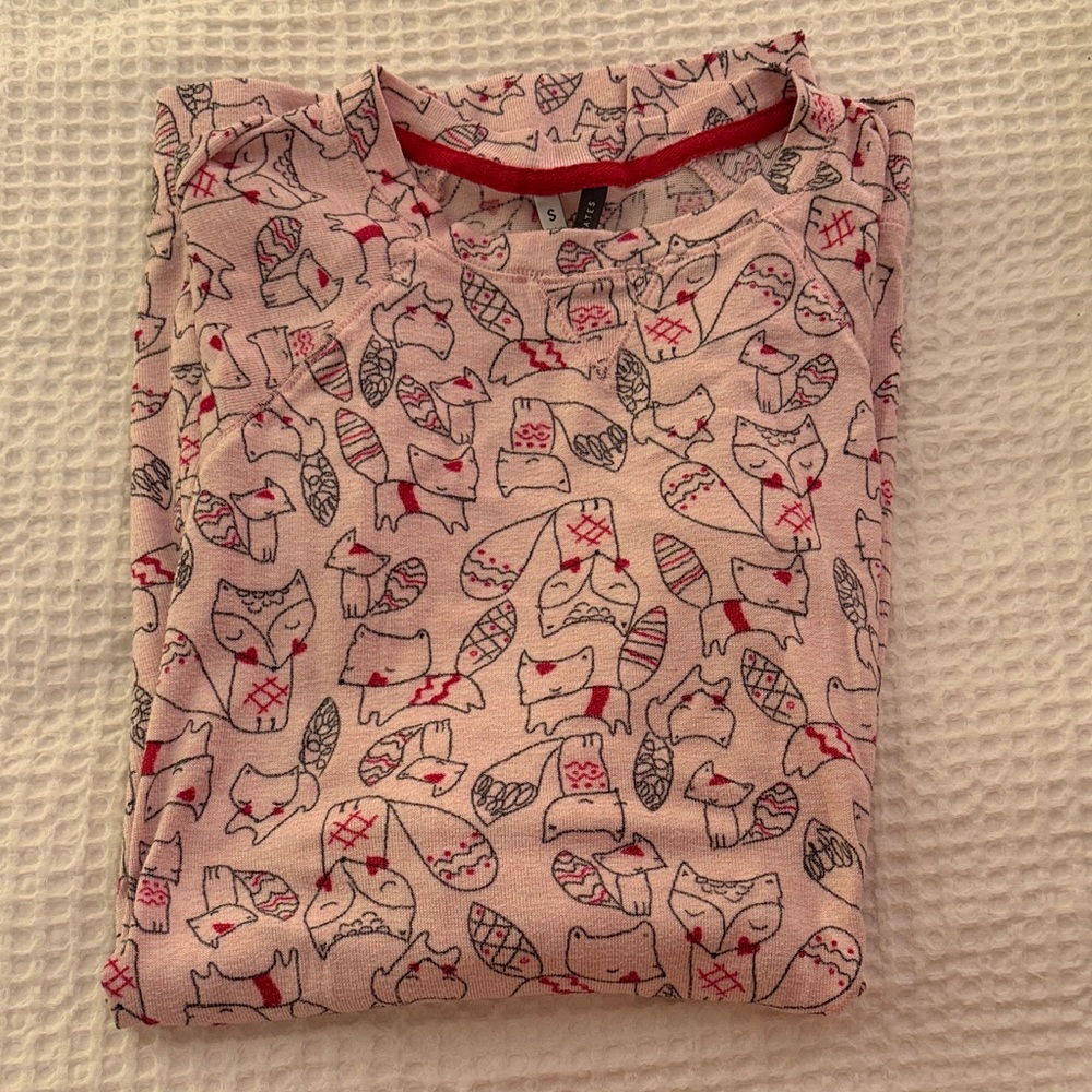 Charming Fox Print Kids Nightgown